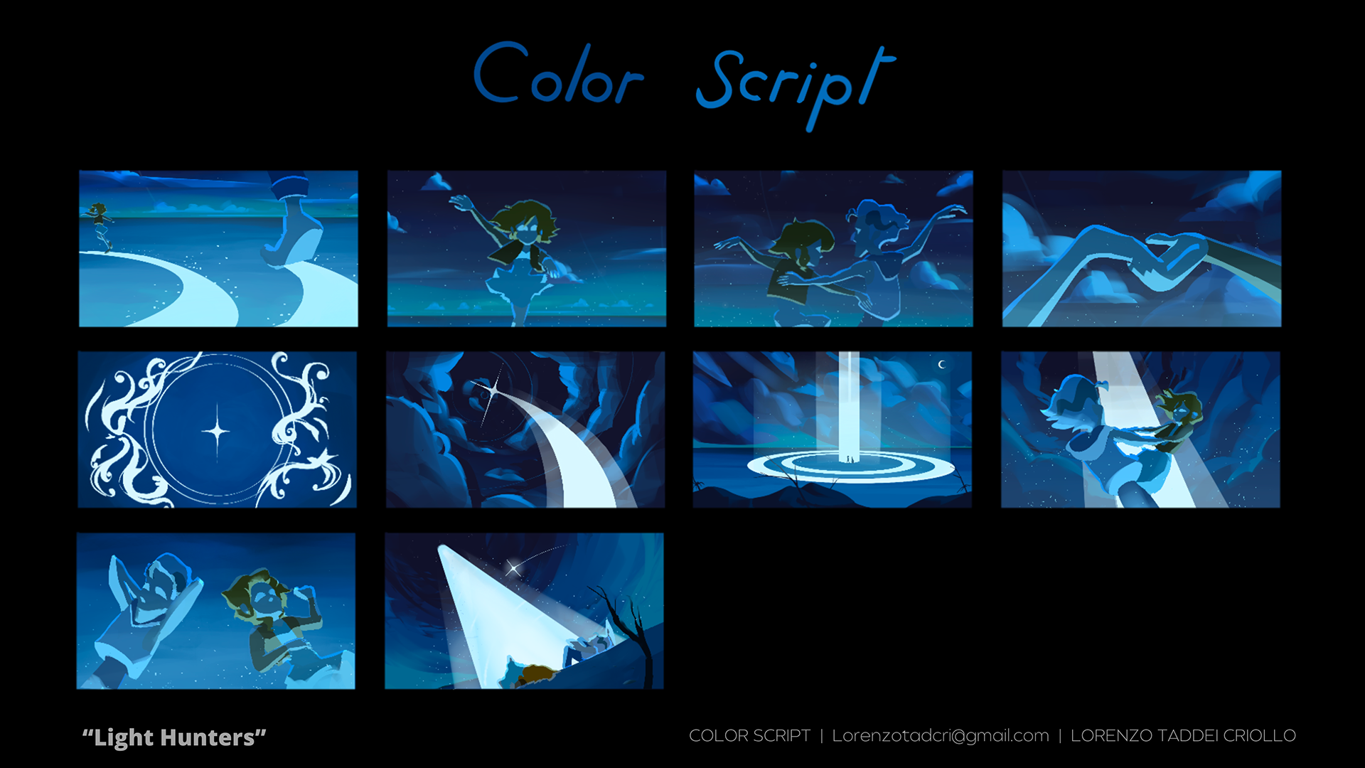 Color script by Lorenzo Taddei Criollo